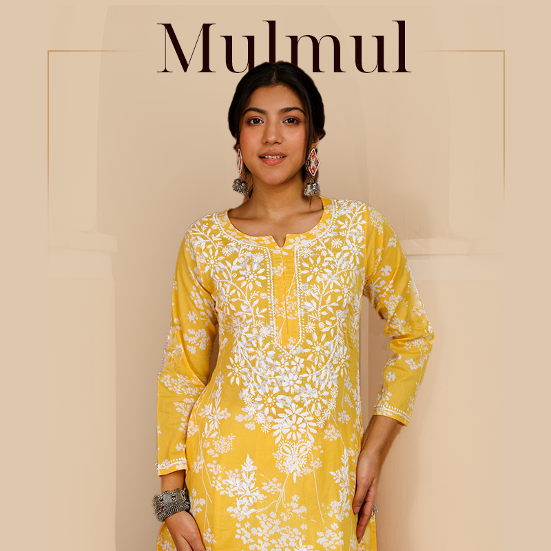 Mulmul Chikankari Kurtas