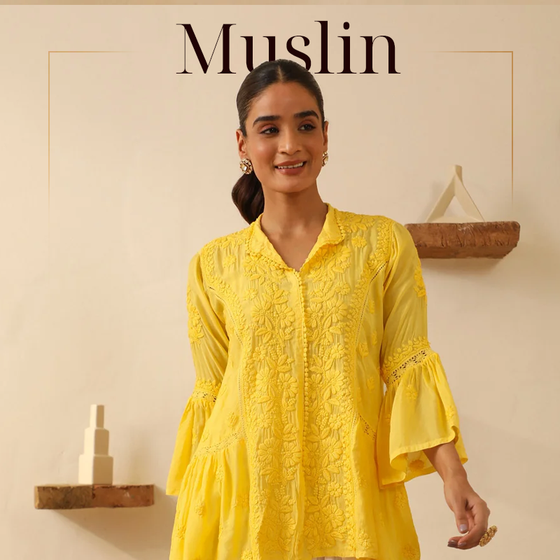 Muslin Chikankari Kurtas