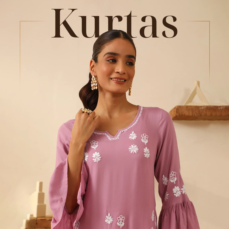 Chikankari Kurtis & Kurtas